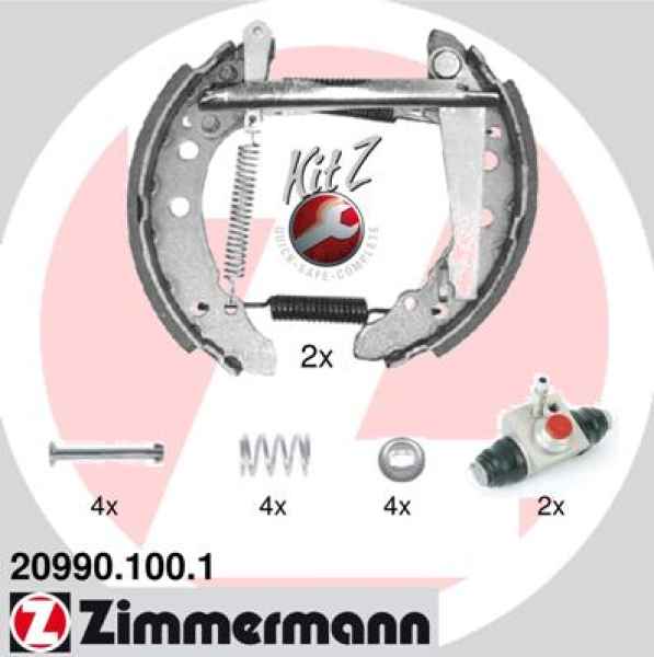 Zimmermann Brake Shoe Kit for SEAT TOLEDO I (1L) rear