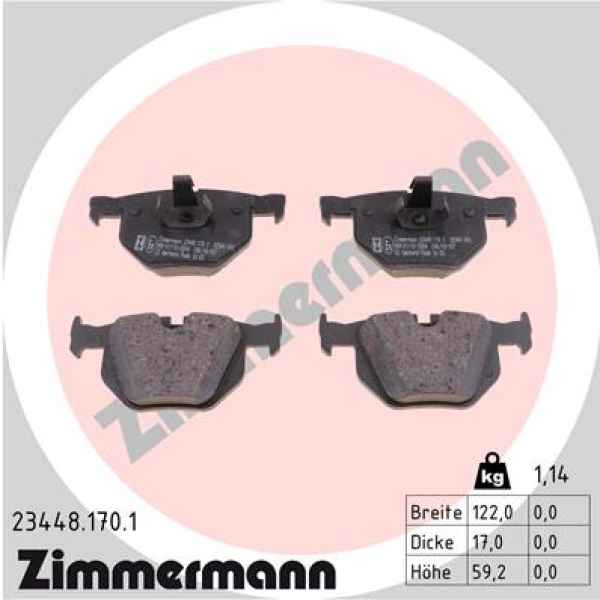 Zimmermann Brake pads for BMW X5 (F15, F85) rear