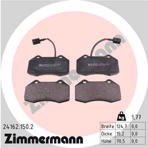 Zimmermann Brake pads for ABARTH GRANDE PUNTO (199_) front