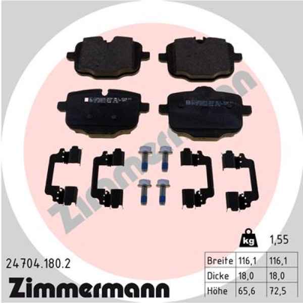 Zimmermann Brake pads for BMW X7 (G07) rear