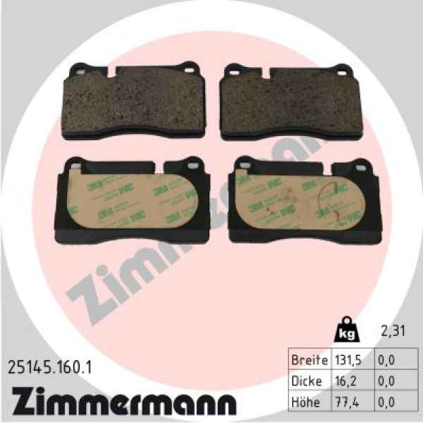 Zimmermann Brake pads for CUPRA ATECA (KH7, KHP, KBP) front