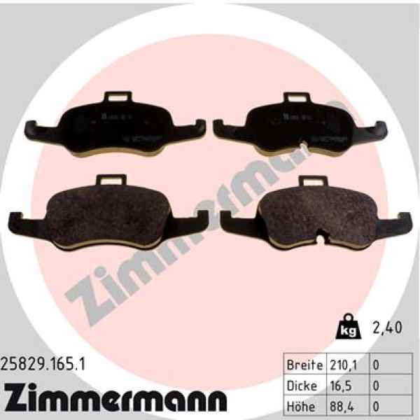 Zimmermann Brake pads for AUDI TT Roadster (FV9, FVR) front
