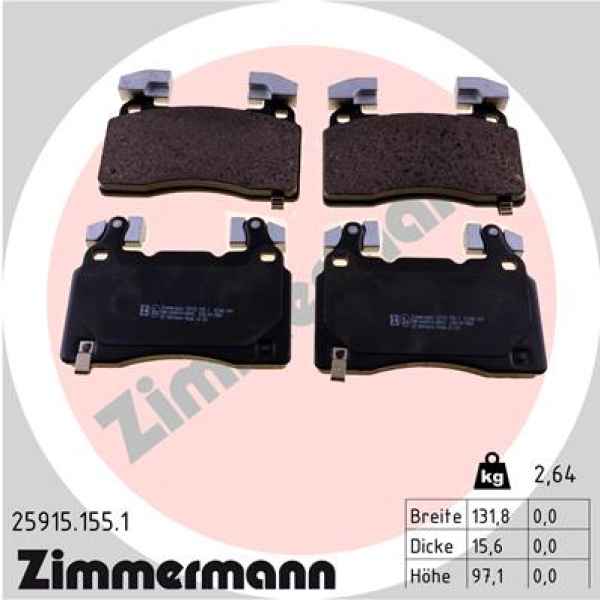Zimmermann Brake pads for OPEL INSIGNIA B Country Tourer (Z18) front