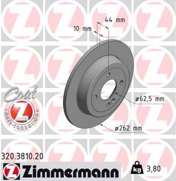 Zimmermann Brake Disc for HYUNDAI ACCENT IV Stufenheck (RB) rear