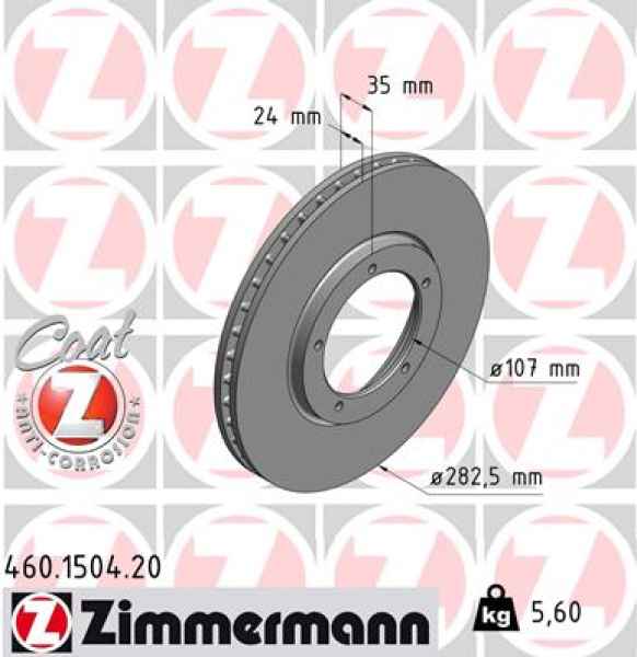 Zimmermann Brake Disc for PORSCHE 911 front