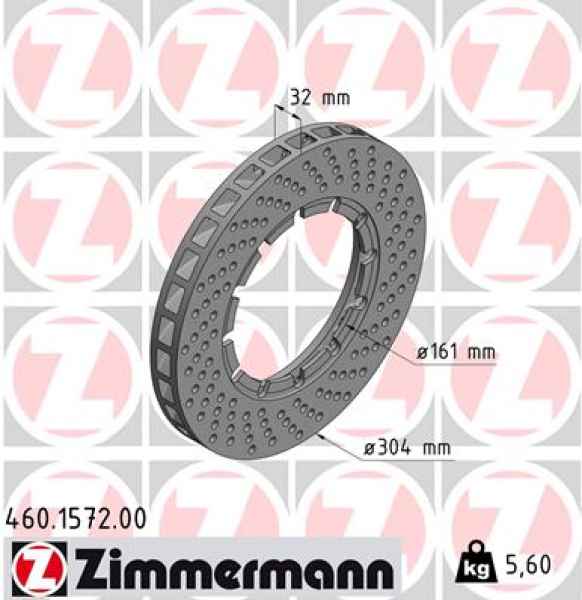 Zimmermann Brake Disc for PORSCHE 911 front right