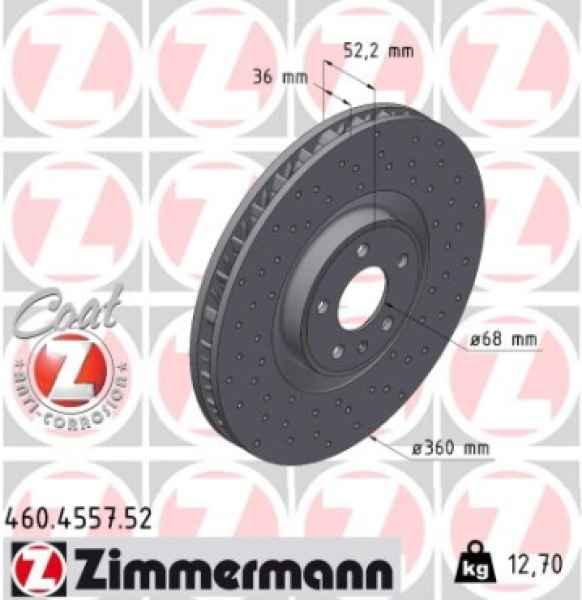 Zimmermann Sport Brake Disc for PORSCHE MACAN (95B) front