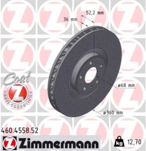 Zimmermann Sport Brake Disc for PORSCHE MACAN (95B) front