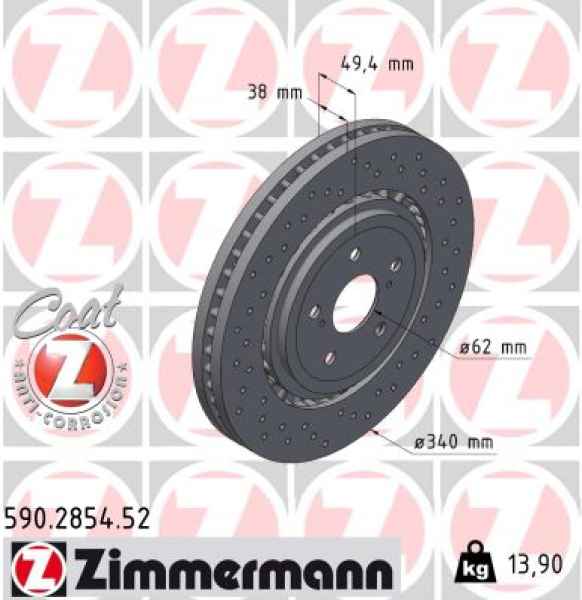 Zimmermann Sport Brake Disc for NIU NQI front