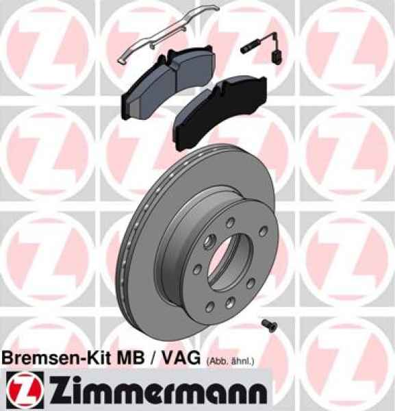 Zimmermann Brake Kit for MERCEDES-BENZ SPRINTER 2-t Pritsche/Fahrgestell (901, 902) front